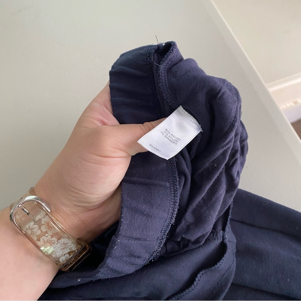 J. Jill size medium navy trouser leggings - Picture 4 of 7